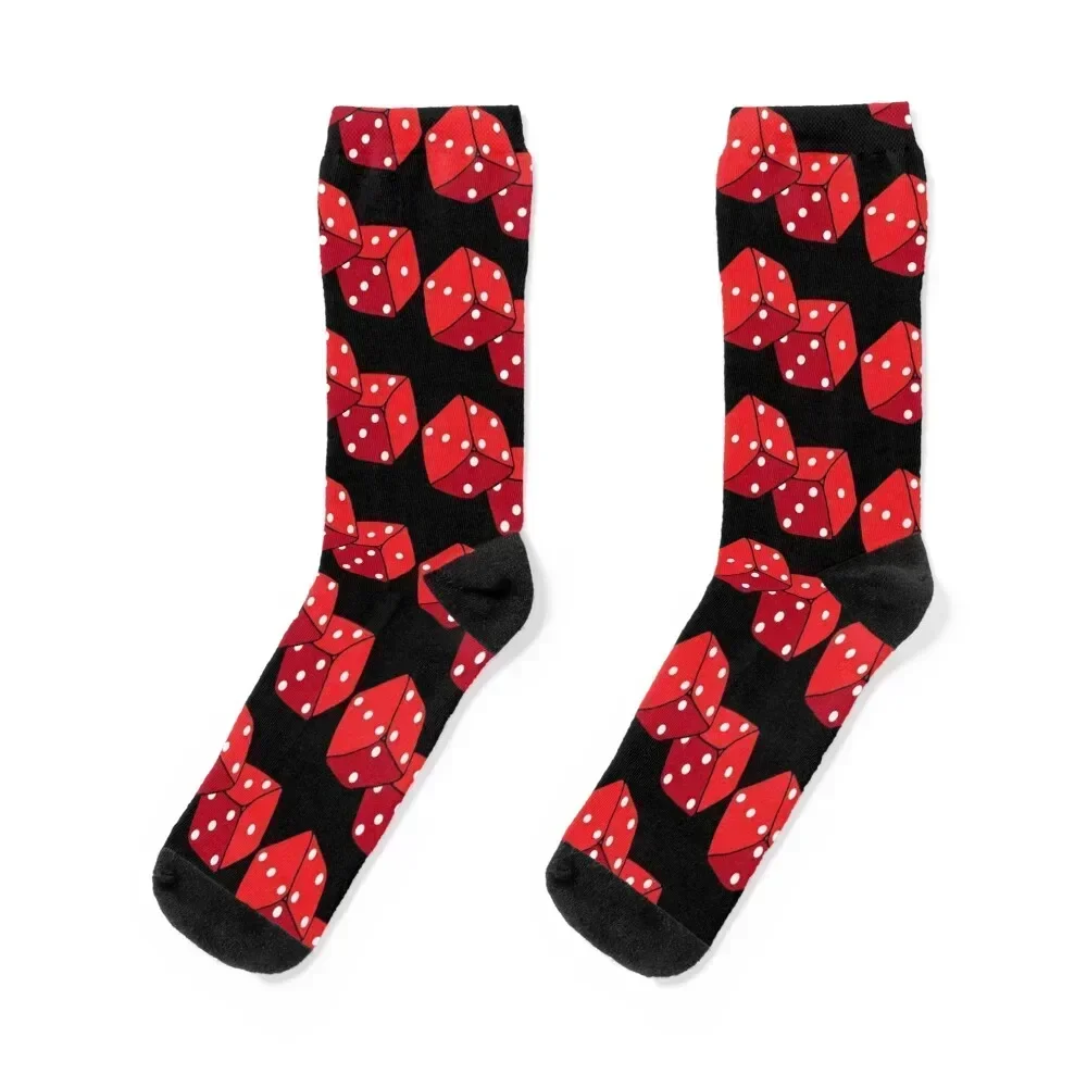 

Rolled Red Dice Socks funny gift crazy Men's man Socks For Girls Men's