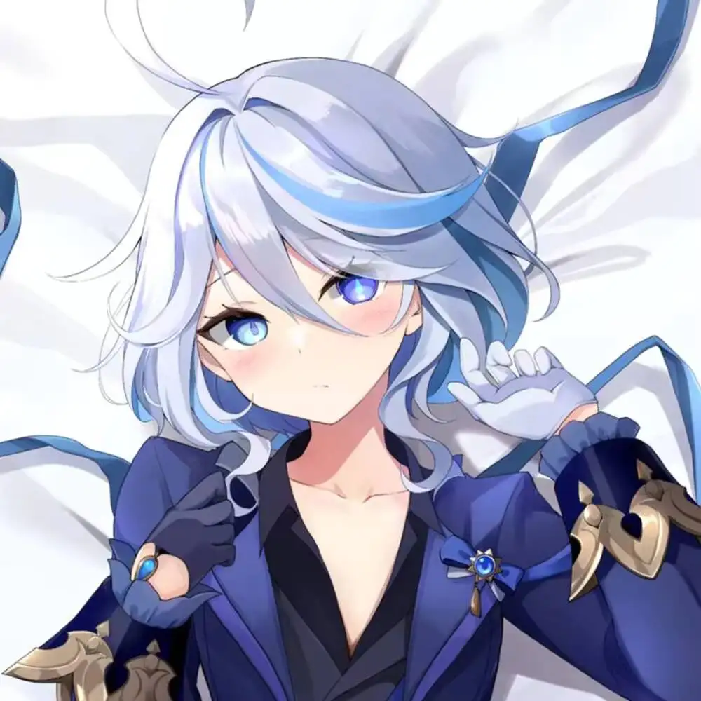 

Genshin Game Anime Impact Furina Focalors Long Dakimakura Hing Pillow Case Body Cover Decor Cosplay Xmas Gift