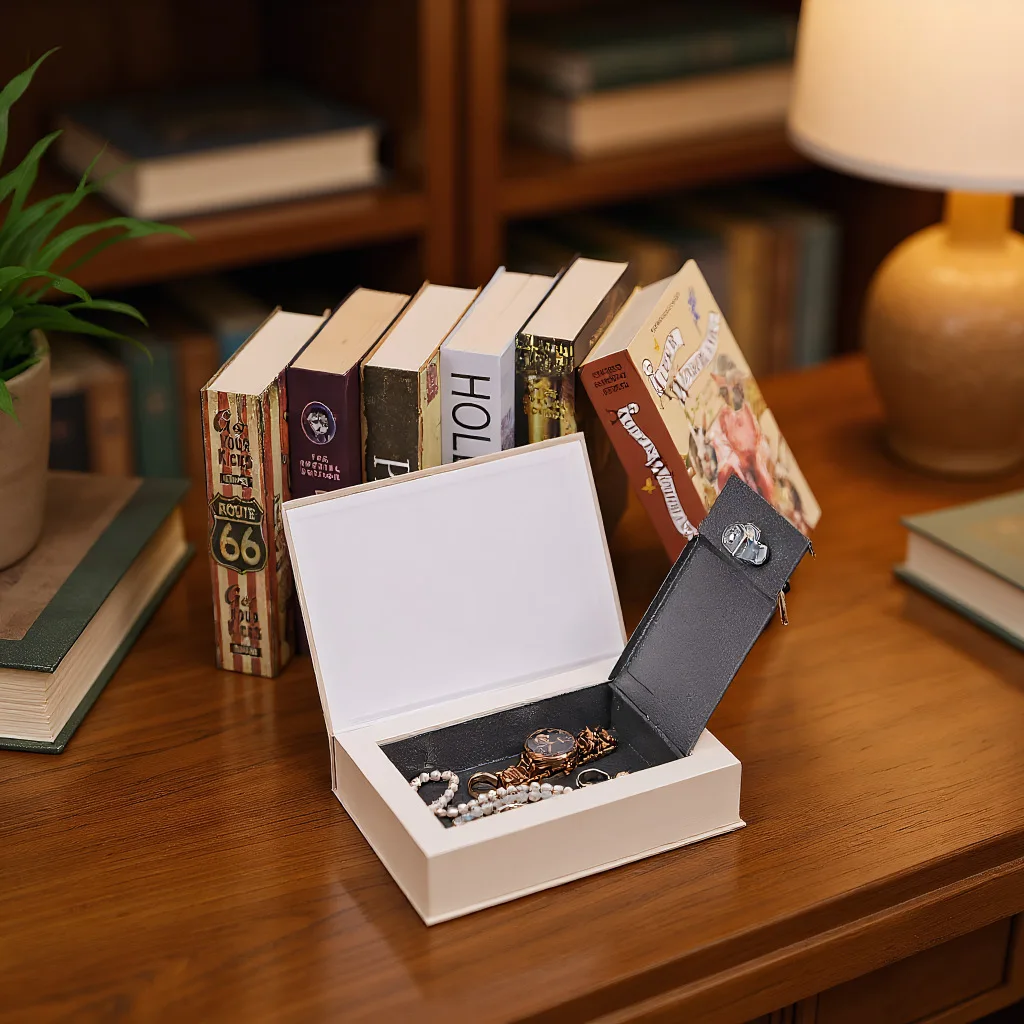 Diversion Safe Book Box with Lock, Hidden Compartment for Money Jewelry, Secret Storage Organizer
