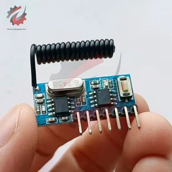 433 Mhz RF Remote Control Transmitter and 433mhz RF Relay Receiver Switch Module DC3.3V-5V Jog Self-locking Interlock Controller