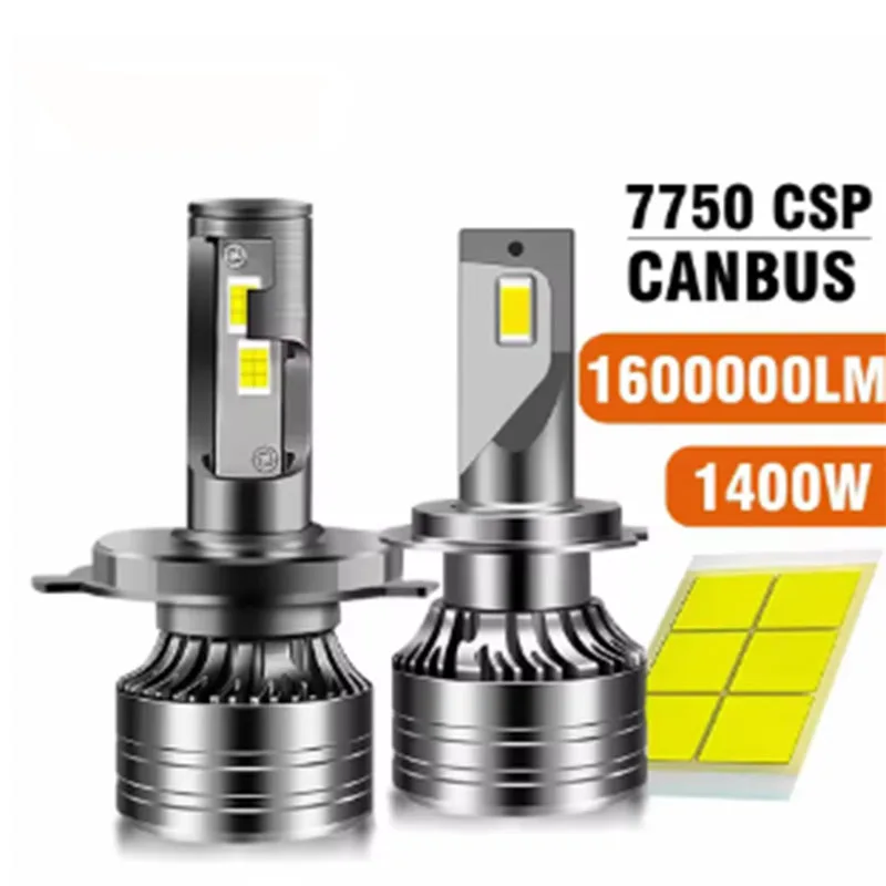 

TCYATO H7 H4 1600000LM 1400W H11 LED Headlight High Power Canbus H1 H8 9005 HB3 9006 HB4 9012 HIR2 Lamp 6000K Car Light 12V