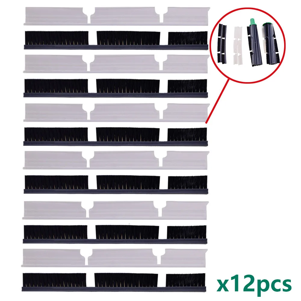 Rubber Brush Strips Compatible with Vorwerk Kobold VR200 VR300 Robot Vacuum Cleaner Spare Parts Accessories Replacements