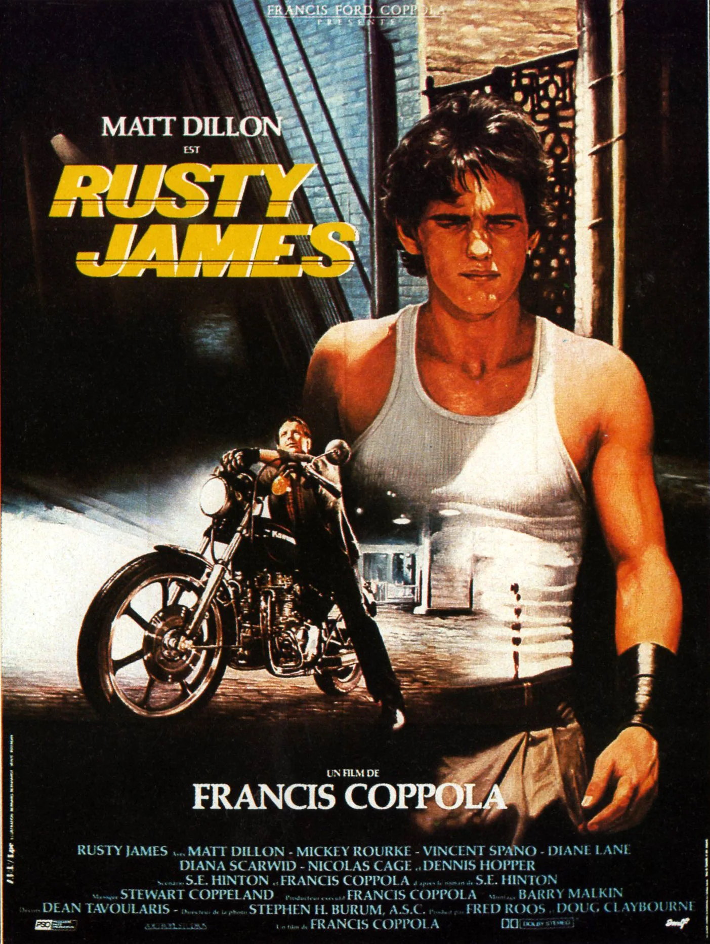 Film Rumble Fish (1983) Rusty James Wandposter Wanddecoratie Rome Decoratie