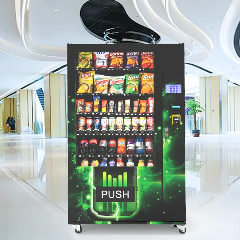 For Cosmetics touch screen  cold drinks and snack vending machine for foods with age verification