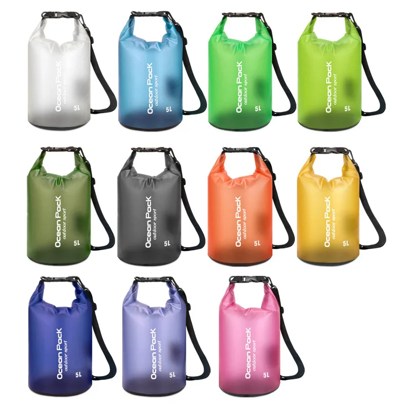 5L/10L/15L/20L impermeabile Dry Bag Pack Sack nuoto Rafting kayak River Trekking galleggiante Canoing canottaggio Water Bag