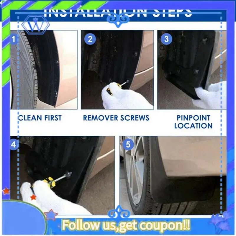 M46K-4PCS سيارة قطعة من نسيج الطين اللوحات سبلاش واقي من الطين درابزين ل BYD يوان يوب 2024 اكسسوارات السيارات