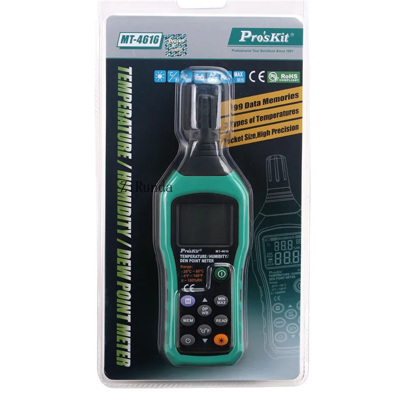 Температура, тестер точки росы, термогигрометр 3-в-1