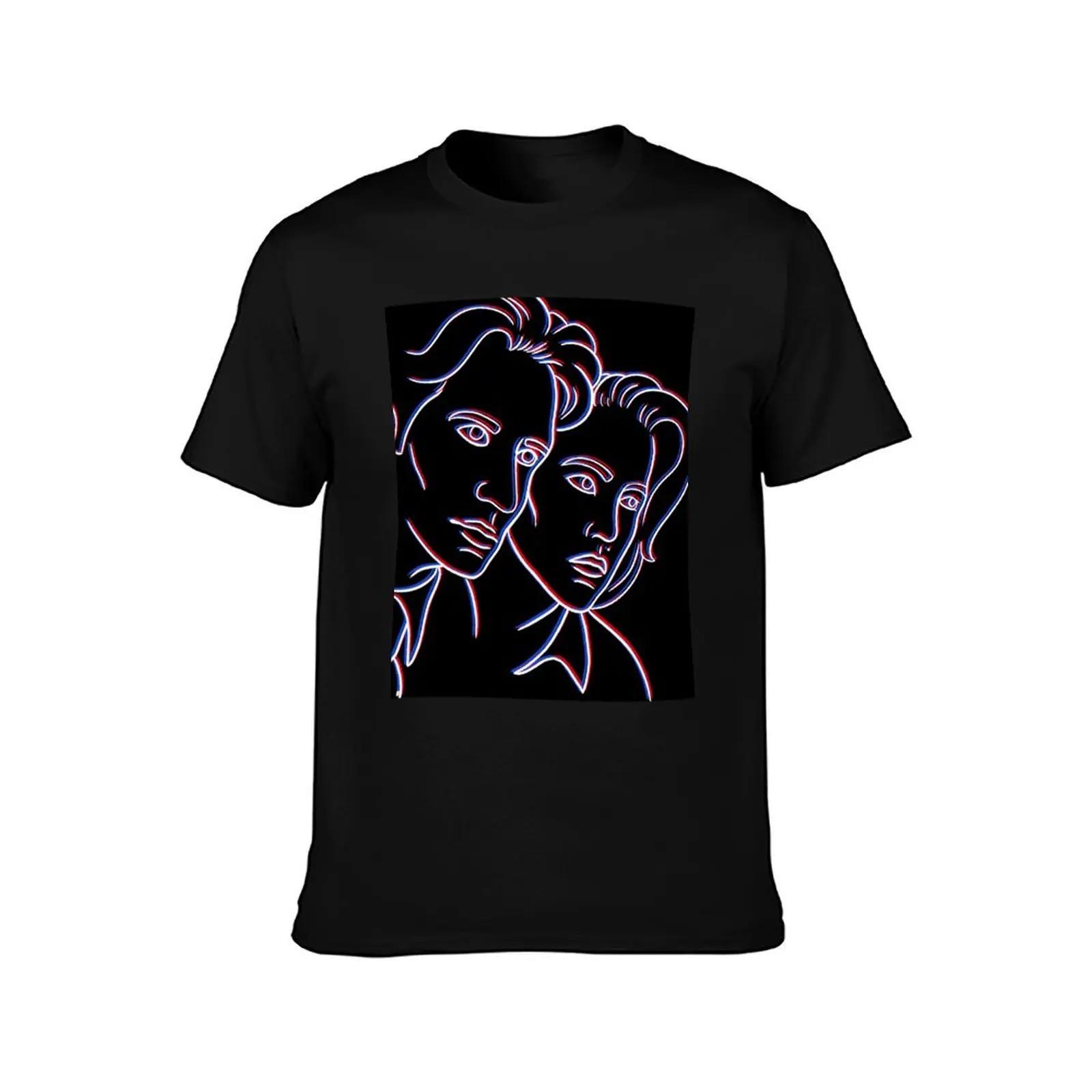 Scully and Mulder T-Shirt Summer Casual Cotton Tee Oversized Streetwear Tops Vintage Graphic Print Loose Fit Short Sleeve
