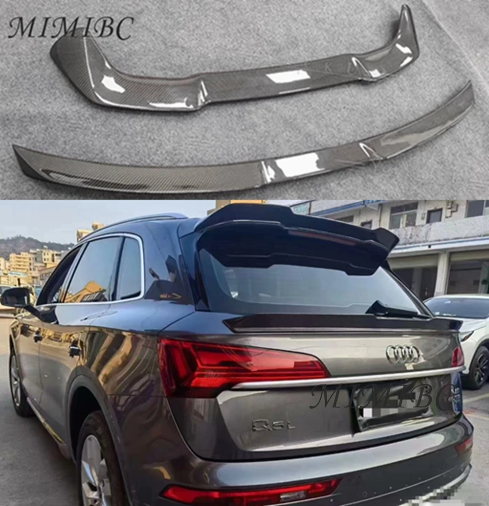 

FOR Audi Q5 Q5L Spoiler 2019 2020 2021 2022 V Style High Quality Carbon fiber Car Rear Middle Spoiler Accessories Body Kit