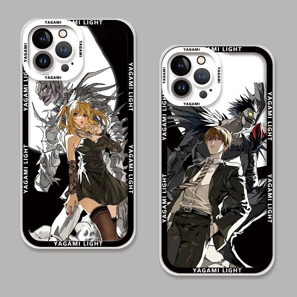 HOT Japanese Comic Light Yagami Misa Amane For iPhone Case 16 15 14 13 12 11 Pro XR XS Max 7 8 Plus Phone Soft Y2K INS Cover