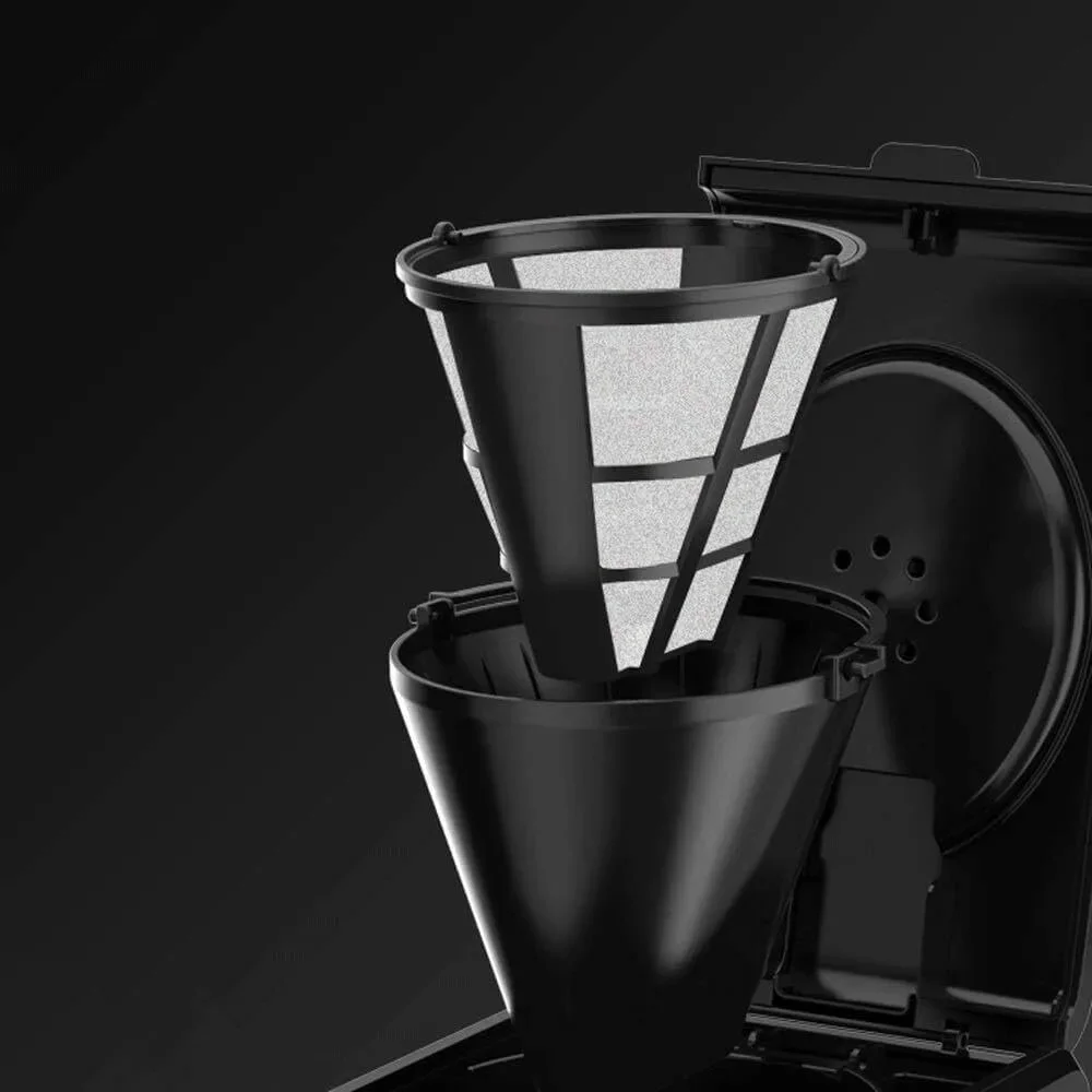 Cafetera, cafetera programable de 1200ml con función antigoteo, cafetera con filtro con jarra aislada,