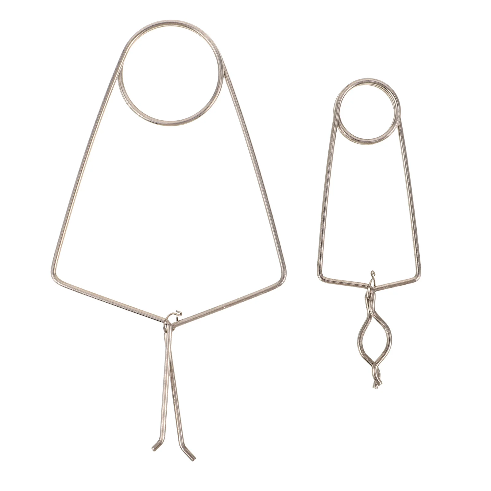 

2Pcs Flute Sax Clarinet Oboe Repair Kit Precision Clamping Design Durable Construction Welding Indentation Clip Silver