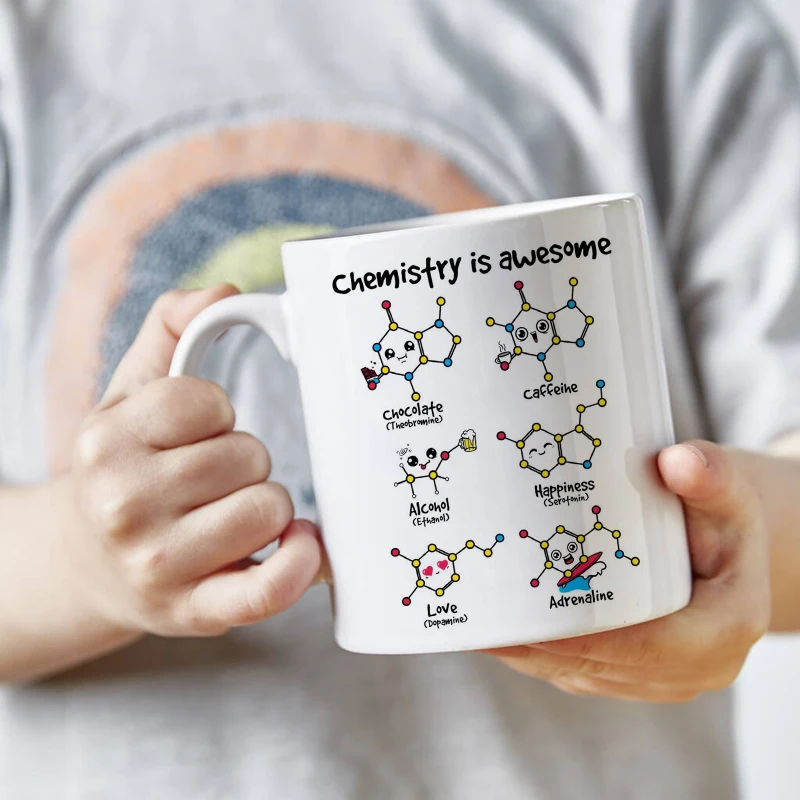 Chemistry is Awesome Creative coffee  Mug 350ml Ceramic Tea Cup Research Institute Office Coffee Mug