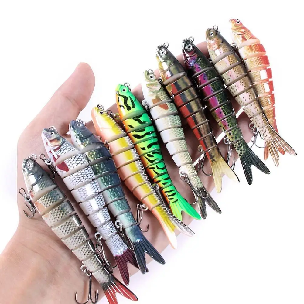 1pcs Multi-Jointed Crankbait Swimbait Lure Lifelike Artificial Fake Baits Bass Fishing Lure Fishing Tackle Accessories