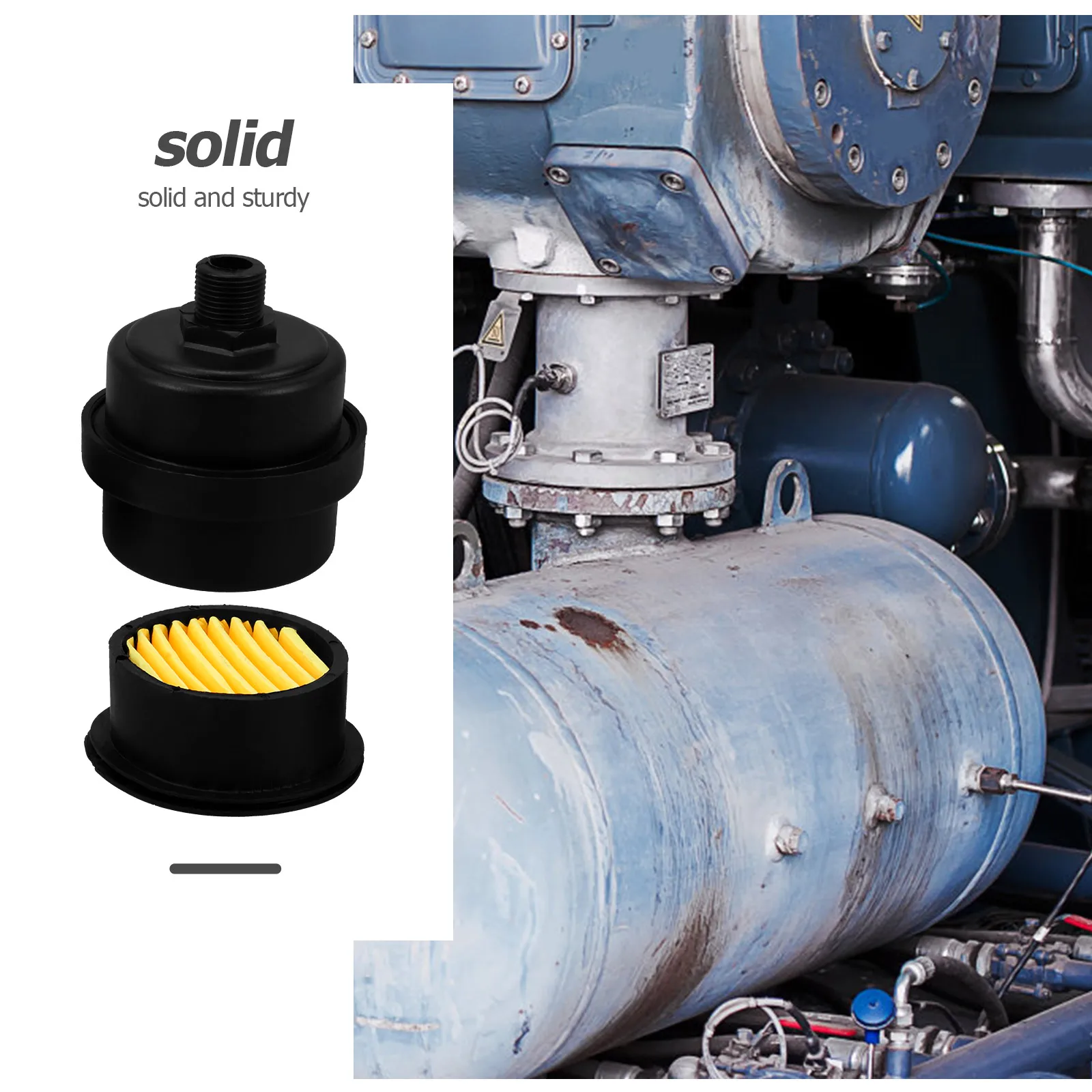 

Air Replacement Parts Efficient Filtration Strong Durability Easy Installation Spare Element Mobile Screw for Generators
