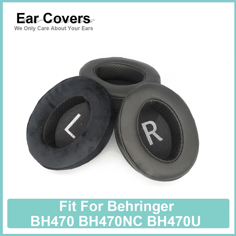 Earpads For Behringer BH470 BH470NC BH470U Headphone Earcushions Protein Velour Sheepskin Pads Foam Ear Pads Black