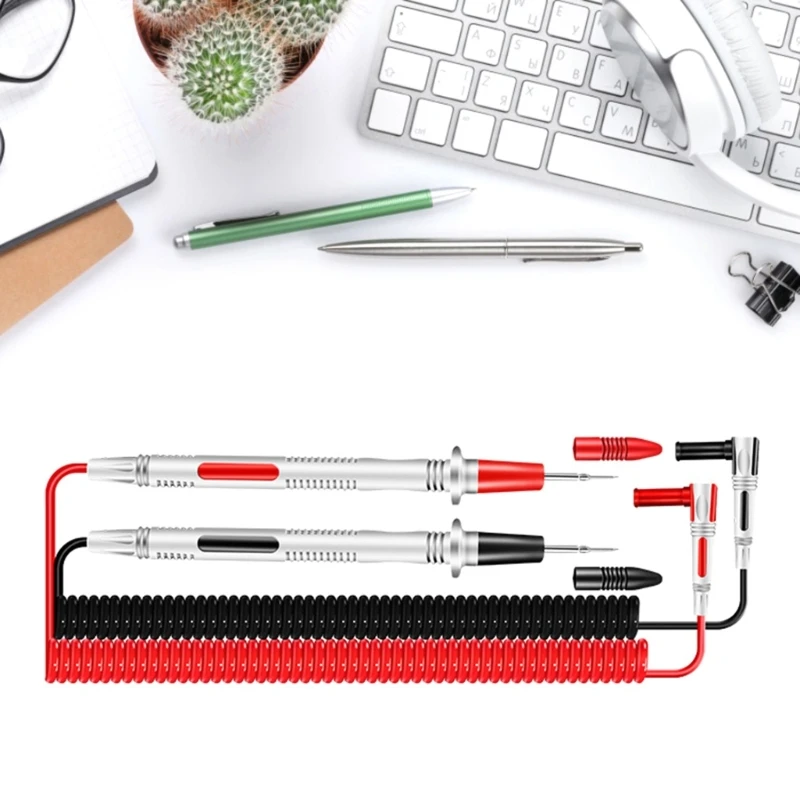 Universal Multimeter Test Leads Test Wire Probe with Alligators Clip for Writing Dropship