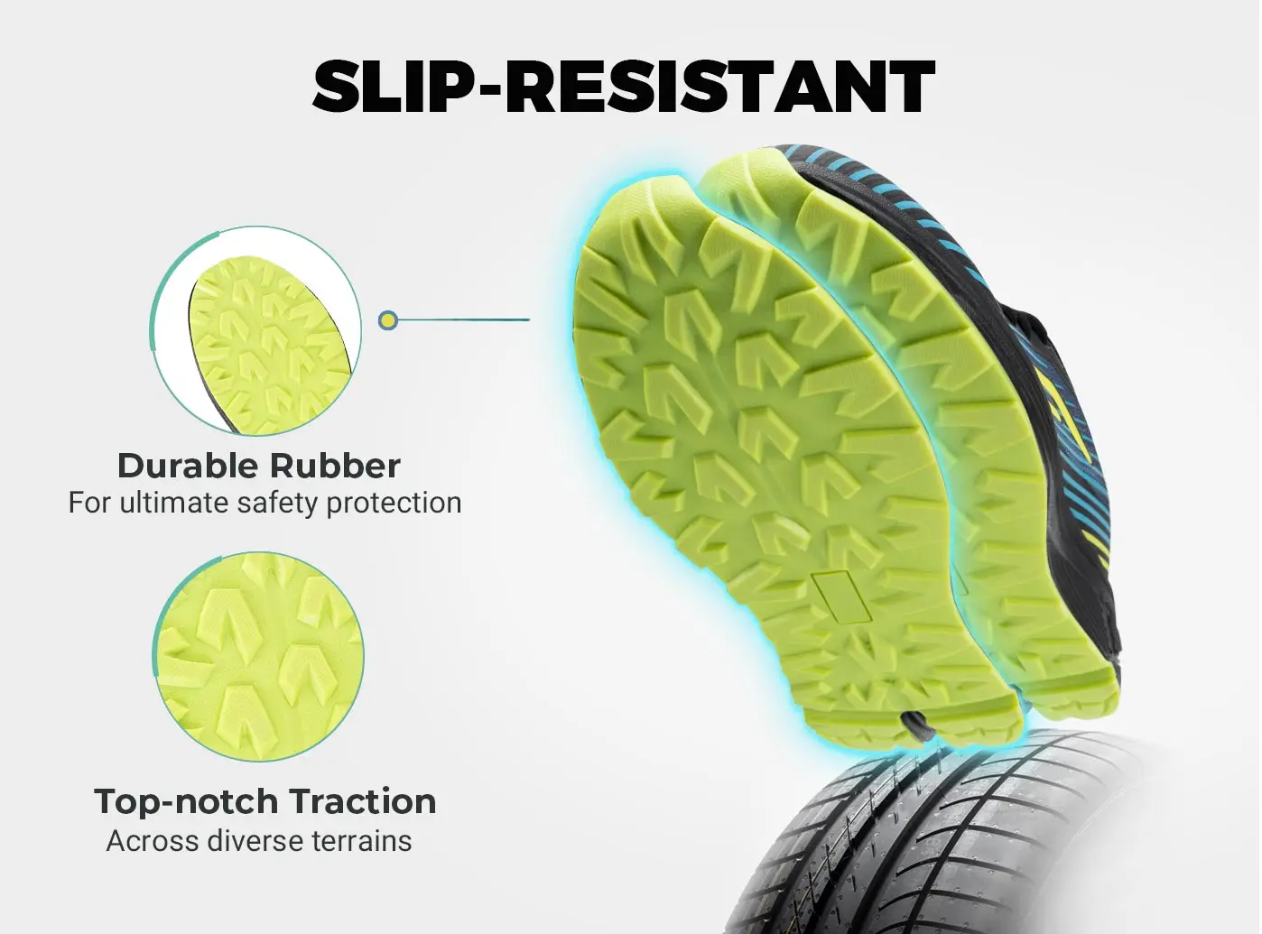 أحذية FitVille Trail للجري أحذية رياضية رجالية واسعة للغاية وغير قابلة للانزلاق خفيفة الوزن للأقدام المنتفخة ودعم القوس وتخفيف الآلام