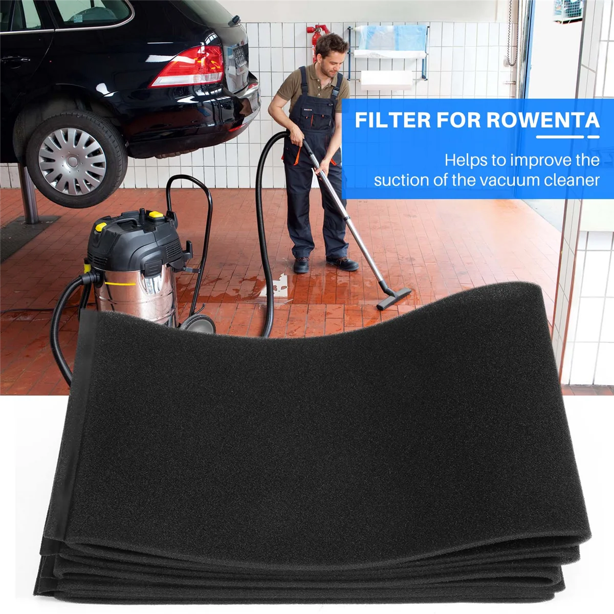 5 Packs of 90585 Foam Set VF2001 Foam Filter, Suitable for Most , and Genie Shop Vacuum Cleaners