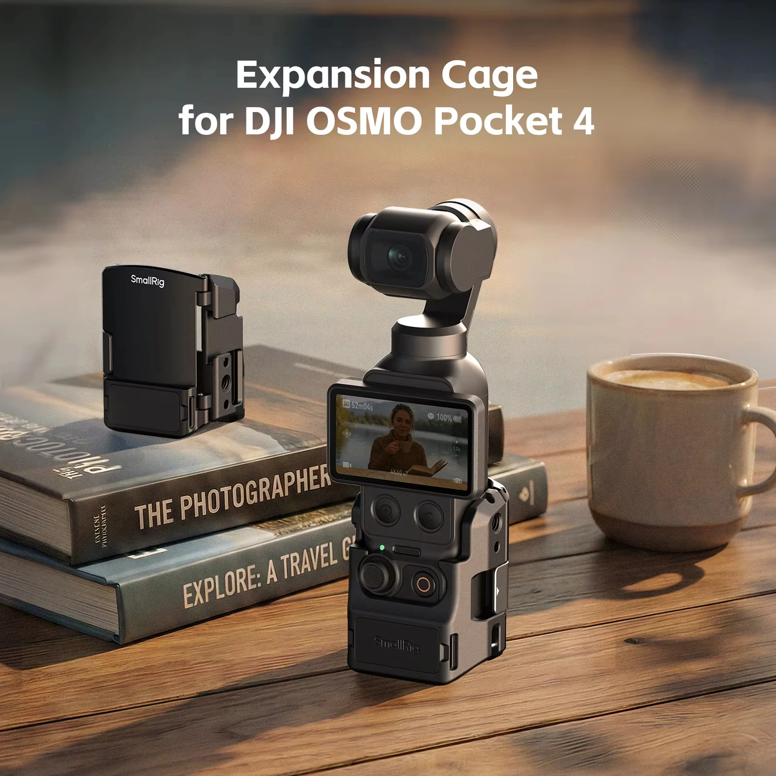 SmallRig 6002 Metall-Kamerakäfig für DJI Osmo Pocket 3 / Pocket 4P / Pocket 4, Schutzrahmen mit Handschlaufe – Detail 2