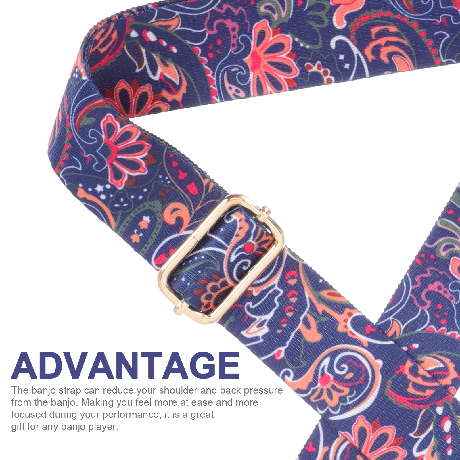 

Banjo Strap Shoulder Embroidery Adjustable Belt Uk Colorful Printed Decorative Accessories