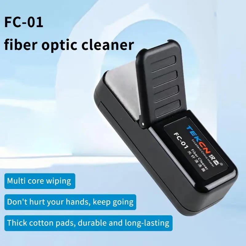 Fiber Optic Core Wiping Clip Anti-scratch FC-01 FTTH Cleaning Tool for Outdoor Network Cable Testing & Maintenance