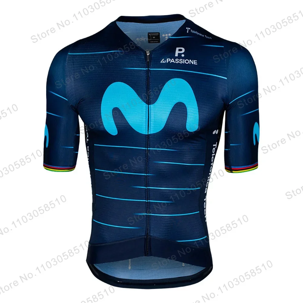 2022 Movistar New Pro Team Cycling Jersey Ropa Summer Breathable Bicicleta Bicycle Clothes Bike Clothing Mallot Ciclismo Hombre