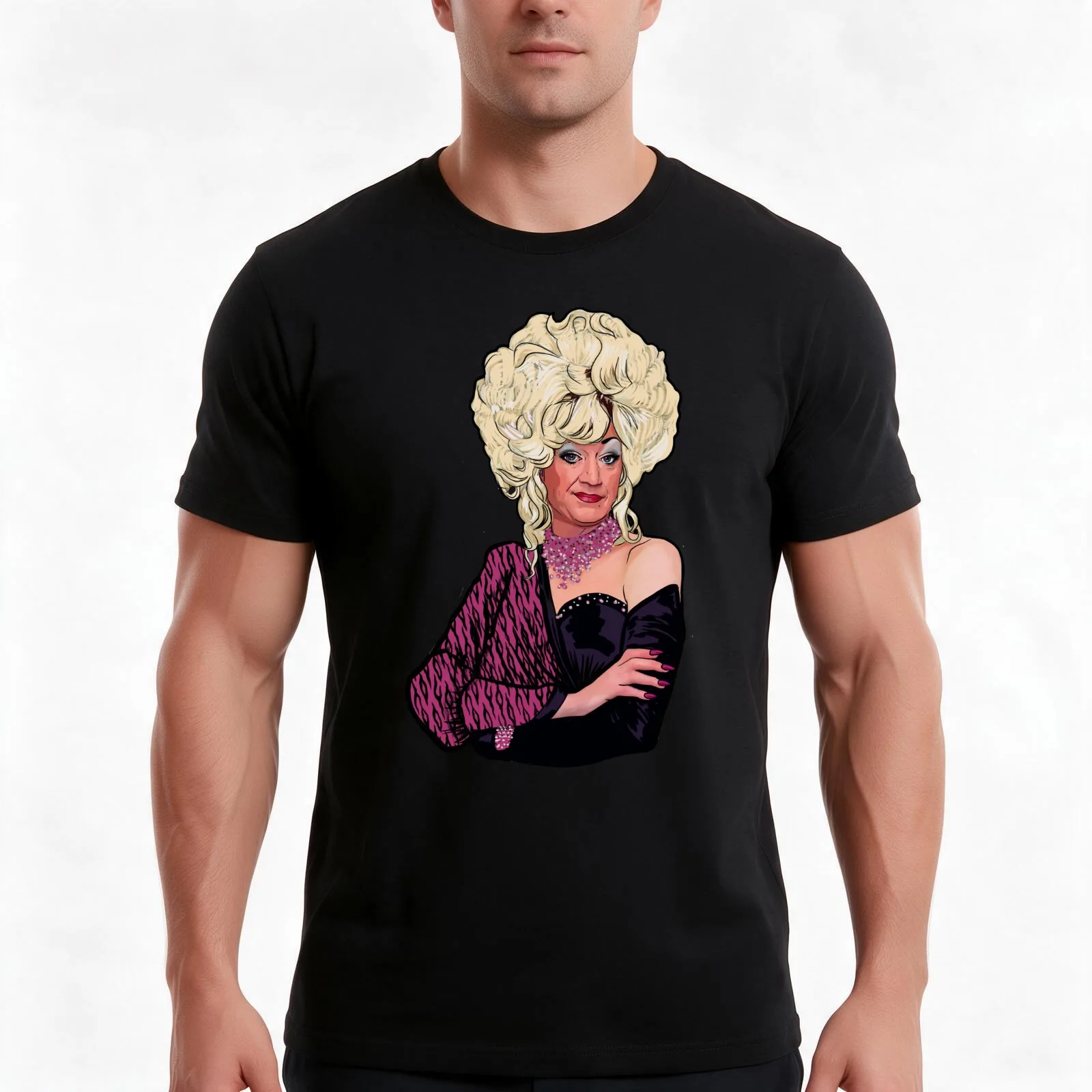 Lily Savage - Birkenhead’s finest drag queen T-Shirt Summer Casual Cotton Tee Oversized Streetwear Tops Vintage Graphic Print