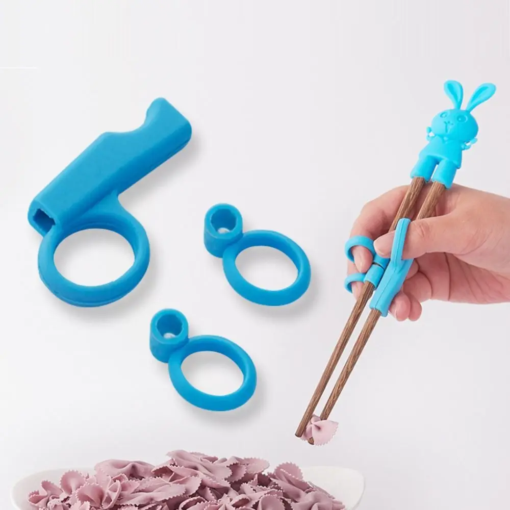 Silicone Kids Holding Chopsticks Correcting Ring Kitchen Tableware Eating Practice Chopsticks Accessories