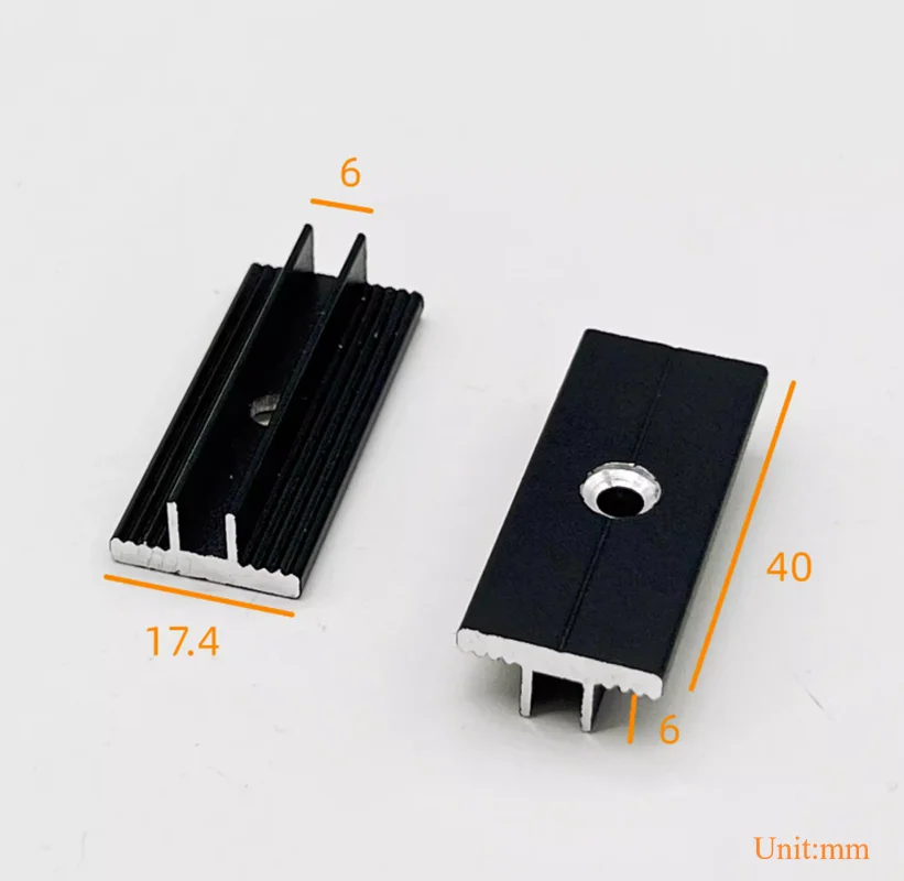 100Pcs Black Aluminum WPC Composite Deck Clip Fastener