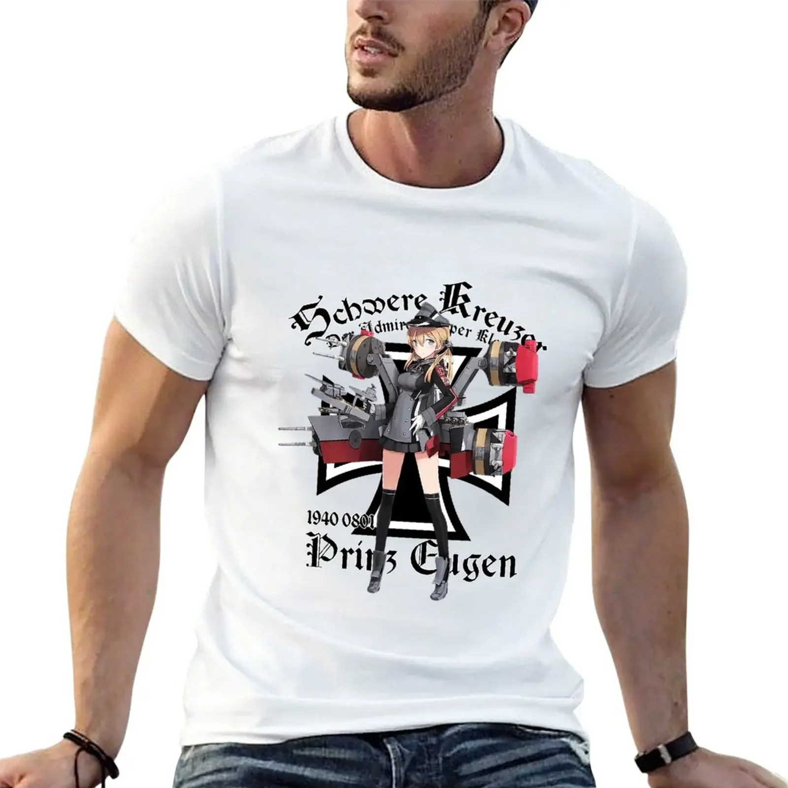 Prinz Eugen T-Shirt boys whites tops for a boy fitted t shirts for men