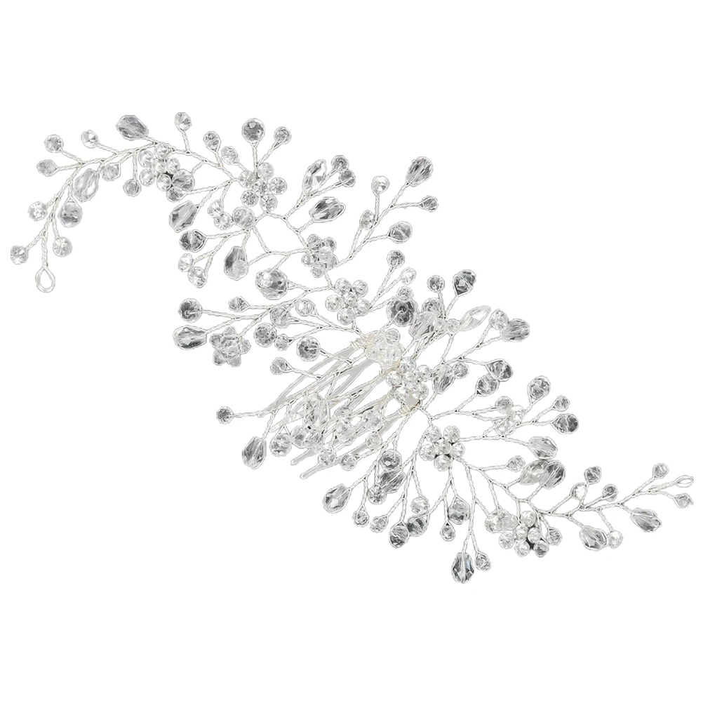 

Rhinestone Hair Women Clip Golden Headwear Creative Jewelry Wedding Prom Accessories Hair Styling