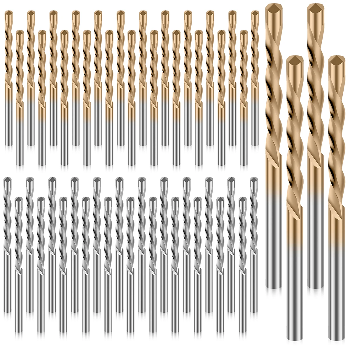 

50Pcs 1/8 Inch Wall Masonry Drill Bit M2 High Speed Steel Spiral Saw Tip Cutting Bits for Drywall Brick Concrete Marble Drilling