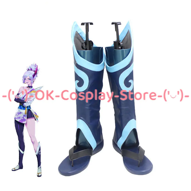 

Game LOL Spirit Blossom Riven Cosplay Shoes PU Leather Shoes Halloween Carnival Boots Cosplay Props Custom Made