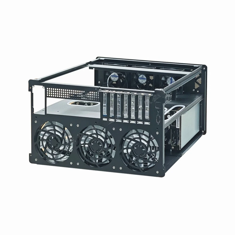 12 Bay Hot Swap Server Chassis, Support ATX Motherboard NAS Storage Case for Network Data Industrial PC Control