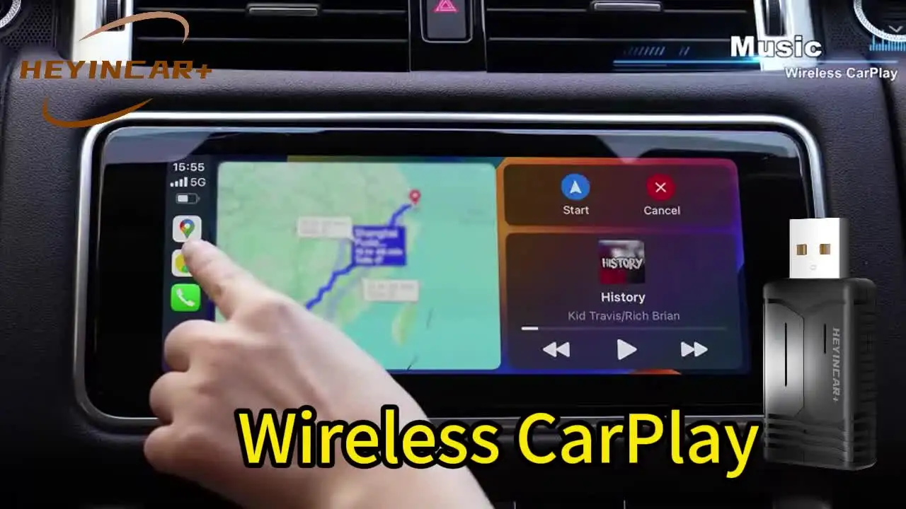 Lyssiefeel Adaptateur Carplay Sans Fil Pour IPhone, Mise à Niveau 2024