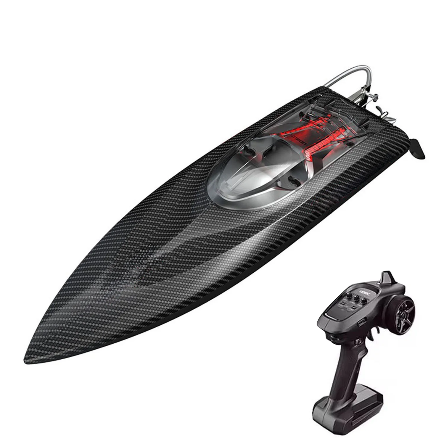 Regalo UdiRC UDI022 barco de Control remoto de alta velocidad 2,4G 4CH modelo de barco eléctrico 1800KV Motor sin escobillas 100A ESC Radio para adultos