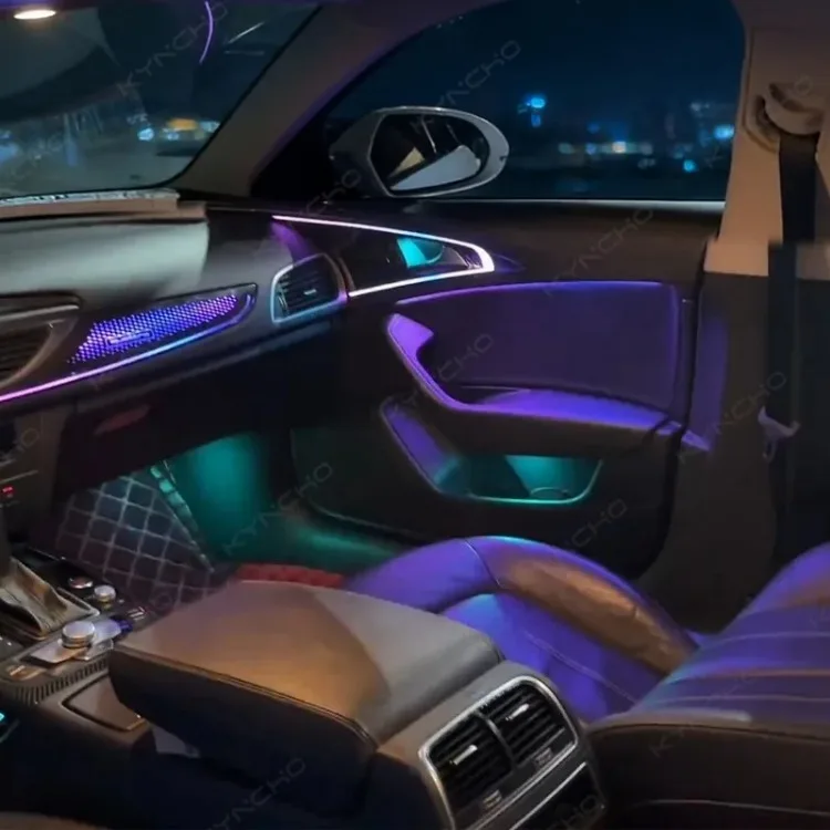 For Audi A6 C7 2011 2018 LED Car Ambient Light Interior Lighting Symphony Led with Colorful Features Automotive Ambient Lighting