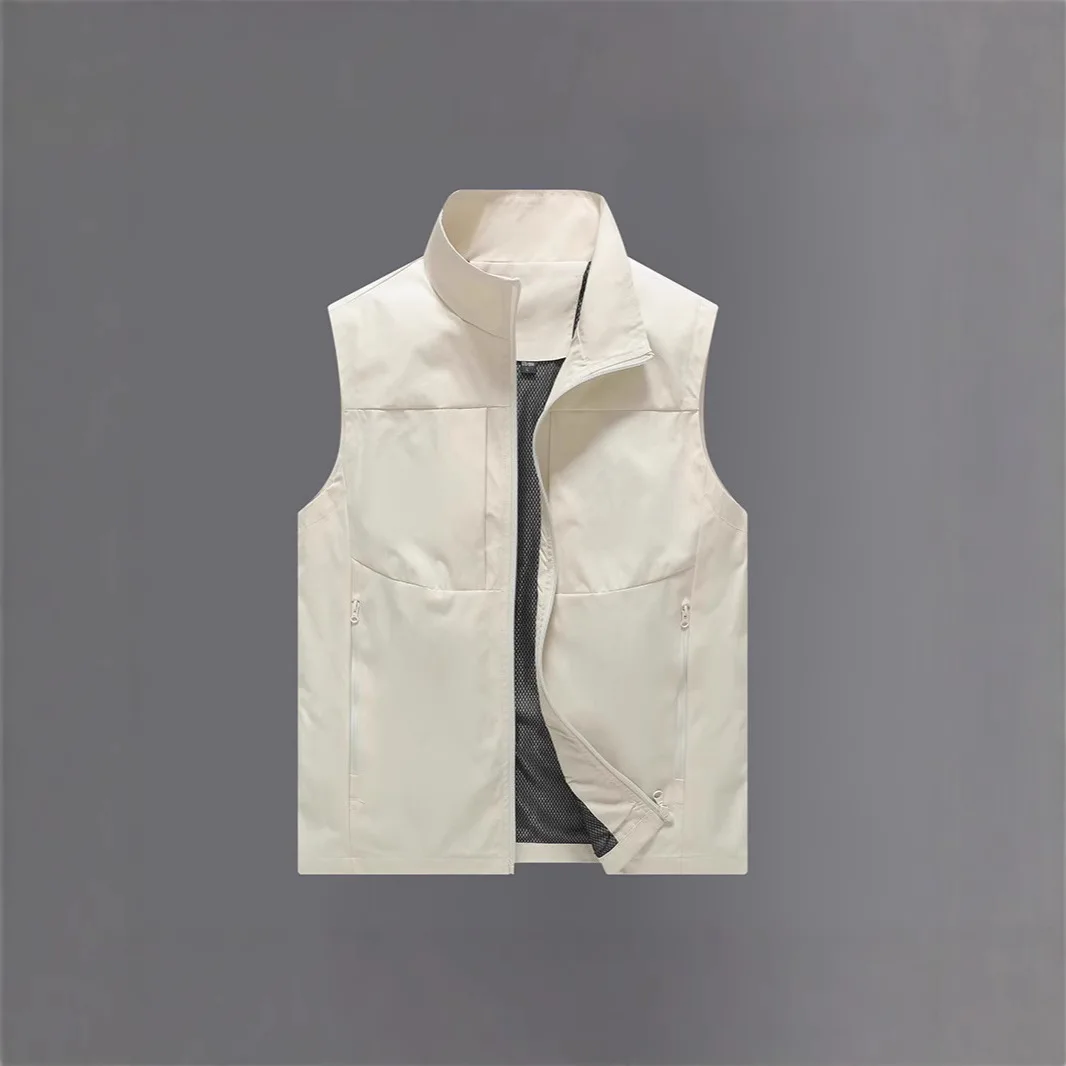 

New Vest Vest Jacket Men's Spring And Autumn Thin Vest Men's Outdoor Casual Men's Simple Tooling Vest