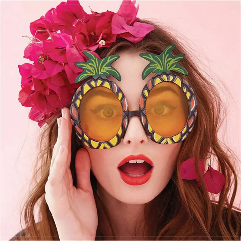 Hawaii Tropical Party Sunglasses Luau Pool Beach Personality Party Decoration Supplies Funny Extraterrestrial Glasses Photo Prop