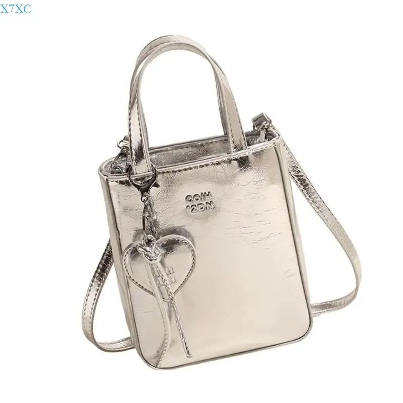 

X7xc Женщины на плече сумки Стильная верхняя ручка сумка для кросс -куба Сумма для квадратной сумки PU