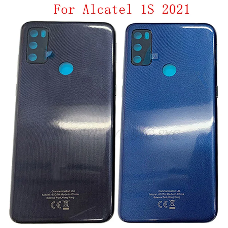 Battery Cover Rear Door Case Housing For Alcatel 1S 2021 6025H Back Cover with Logo Repair Parts