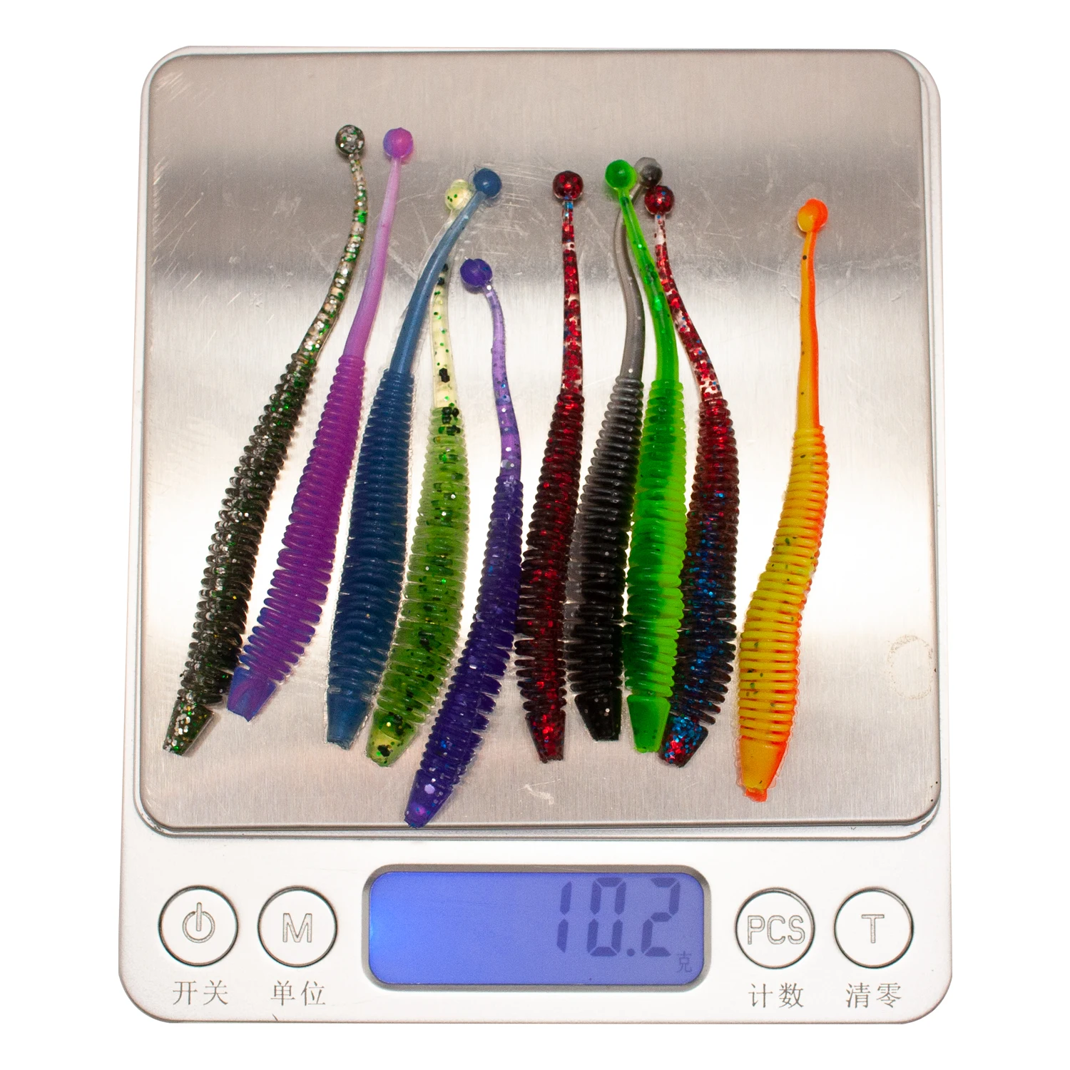 Trout Baits Soft Shad Floating Fishing Lures Worms 75mm 1g Silicon Bait Rubber Rockfish Fishing Lures  Wacky Shaky Texas Trout