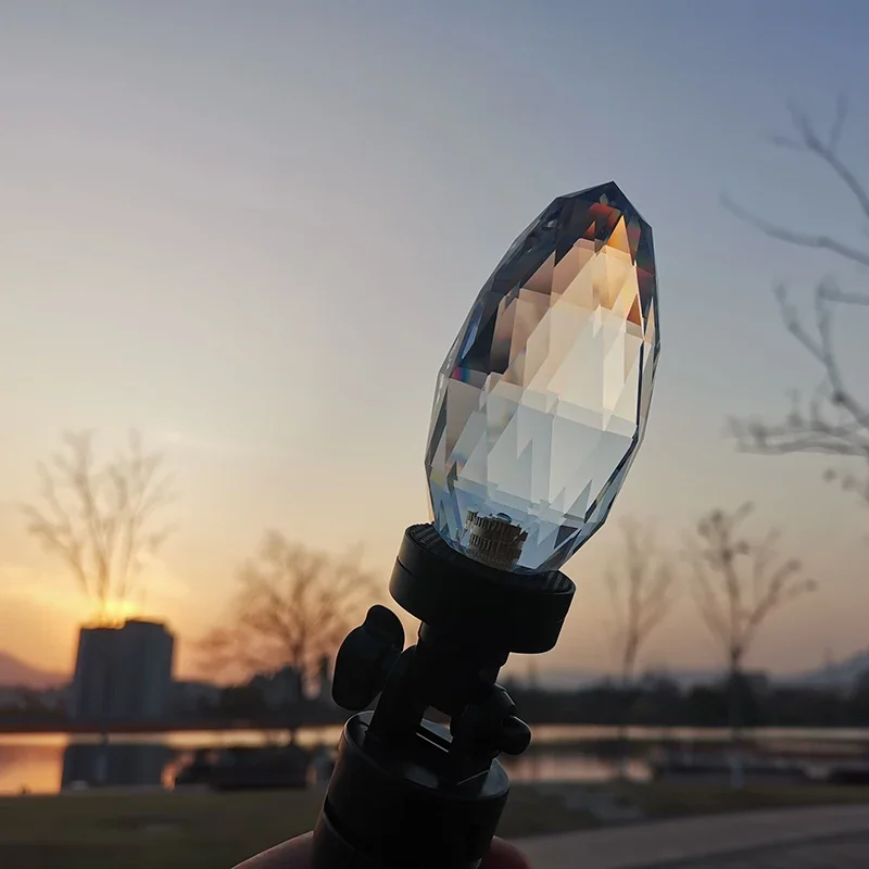 Optical Prism Corn Cob Crystal Lens Filter for Phone Photography Sun Catcher Effects Stunning Rainbow Refractions