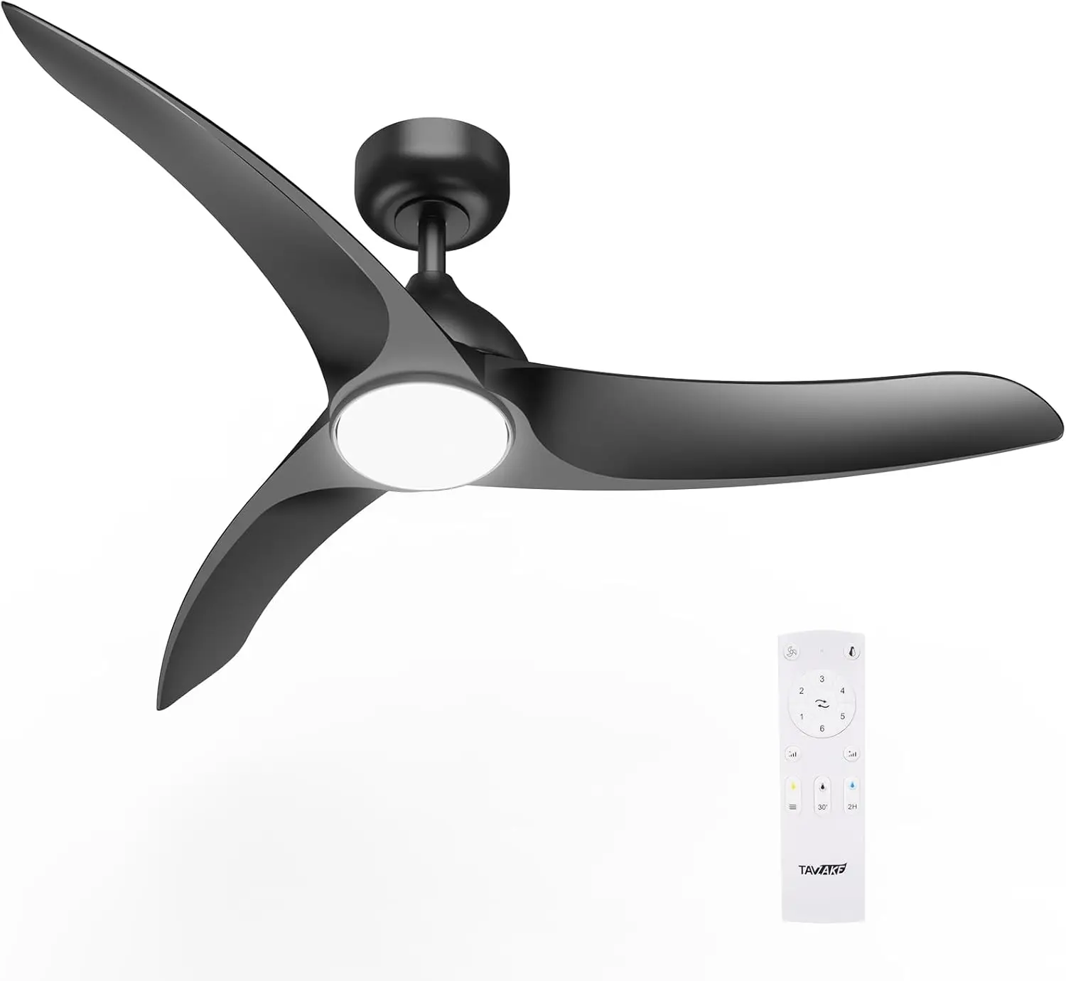 

Ceiling Fans With Lights, 42 Inch Low Profile Ceiling Fan With Light And Remote, Flush Mount, Led Dimmable, 6 Speeds, Quiet