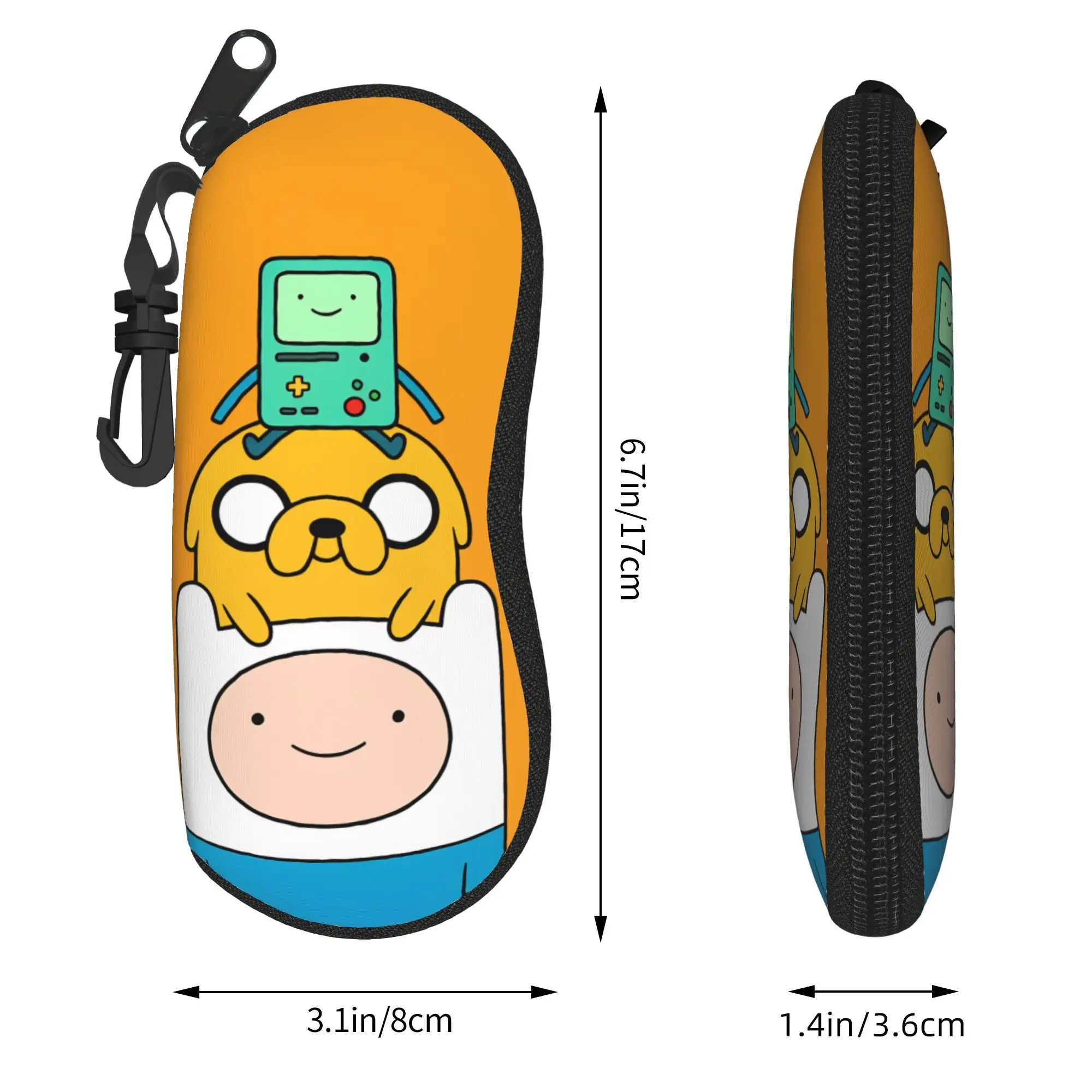 Adventures Time Glasses Case Cover  Pocket Sunglasses Pouch For Male Female Classic Eyewear Accessory Print Glasses Box view 4