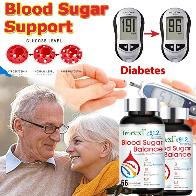 

Diabetes Capsules for Heart&Cardiovascular Health Support Blood Sugar Balance Insulin Maintain Sugar Metabolism Blood Sugar Pill