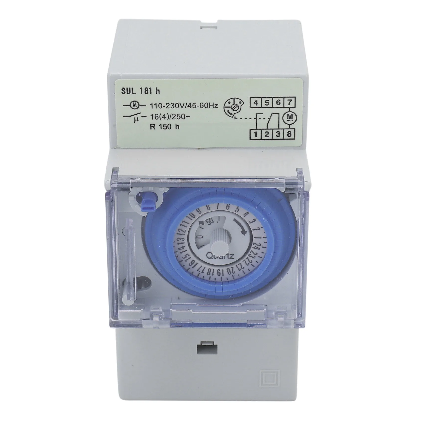 2X SUL181H Mechanical Timer 24 hours Time Switch Relay Electrical Programmable Timer 24 hour Din Rail Timer Switch