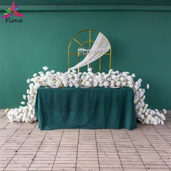 Flores Arificiales Decoracion L7.5ft Artificial Silk Flower Row Wedding Centerpieces for Table Decoration Marriage Decor Props