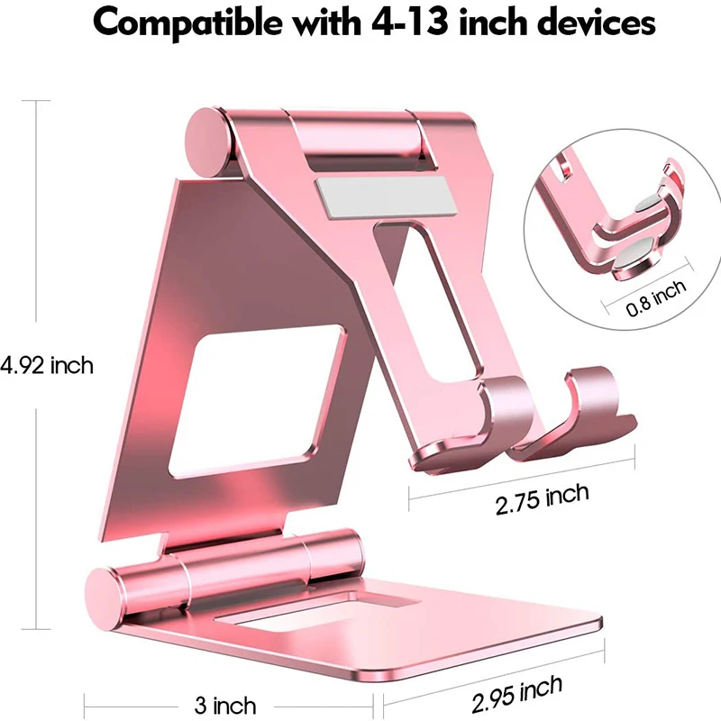 Regulowany stojak na tablet, do stojaka: uniwersalny uchwyt na tablet, do i innych 4-13 cali